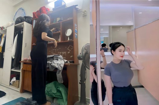 Cô sinh viên Công Đoàn ngực căng tròn