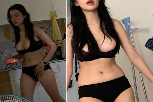 Gái xinh vú khủng bị ny tung clip nóng